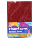 Schaumgummi A4 mit Glitzer, 10 Stk.