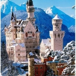 Diamantmalerei Schloss Neuschwanstein Winterpanorama 30x40 cm