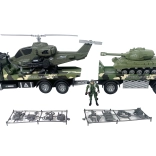 Militärischer Sattelschlepper mit Soldat 80 cm