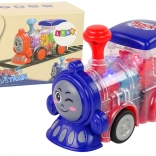 LED-Lokomotive mit Reibungsantrieb, transparent