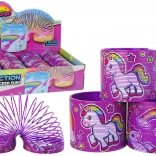 Kultige violette Feder mit Einhorn