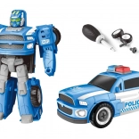 Polizeiautoroboter mit Schraubendreher 15 cm