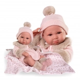 Echte Babypuppe Luca mit Ganzkörper-Vinyl 42 cm