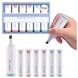 Set mit Mini-Textmarkern in Pastellfarben 6 Stk