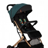 Sportwagen MoMi ESTELLE grün mit goldenem Rahmen 2022