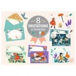 DJECO Geschenkset Einladungen Garden Friends