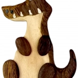 Holzmagnet Krokodil – handgefertigte Dekoration