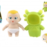 Antistress-Knetsilikon-Spielzeug – Baby im Tierkostüm 14 cm