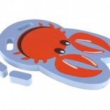 Kinder-Schwimmbrett Krabbe aus Schaumstoff 25 × 41 cm