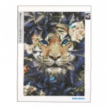 Diamantmalerei Versteckter Tiger 30x40 cm