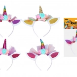 Karnevals-Haarreif Einhorn für Kinder