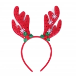 Weihnachtliches Stirnband mit Rentiergeweih für Kinder