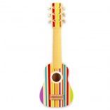 Regenbogen-Holzgitarre für Kinder