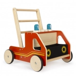SMALL FOOT Holz-Lauflernwagen Feuerwehr