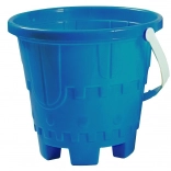 Blauer Sandkasten-Eimer Androni in Form einer Burg