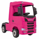 Elektrischer SCANIA R‑Series LKW für Kinder – rosa