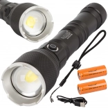 Militärische taktische Taschenlampe Bailong mit LED Cree XHP160 und Zoom