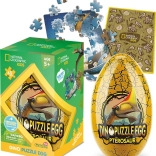 Zweiseitiges Puzzle im Ei National Geographic: Pterosaurier 63 Teile