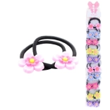 Haargummis mit Blümchen, 2 Stk.