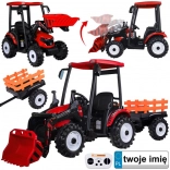 Großer elektrischer Traktor mit Anhänger und Schaufel für Kinder