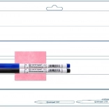 CENTROPEN abwischbare A4-Tafel, beidseitig, mit 2 Markern und Wischtuch