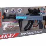 Maschinengewehr mit 12 Schaumstoffgeschossen und Effekten 62 cm