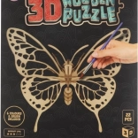 MOXY hölzernes 3D-Ausmalpuzzle Schmetterling