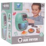 Interaktive Heißluftfritteuse mit Lichteffekten und Zubehör