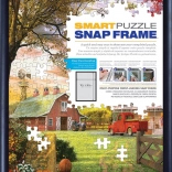 Schwarzer Aluminium-Schnapprahmen für Puzzle 48,89x67,63 cm