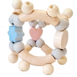 Hess motorische Rassel herzförmig rosa-blau