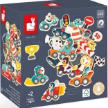 Holzmagnete Autos für Kinder