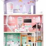 Großes Holzpuppenhaus mit Aufzug ECOTOYS