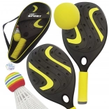 WOOPIE Schlägerset mit Schaumstoffball und Körbchen für Strand und Garten