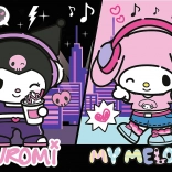 Puzzle 160 Teile Kuromi regiert Hello Kitty Trefl