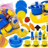 Plastikküche für Kinder Kleiner Koch – Set mit Geschirr und Lebensmitteln