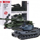 Ferngesteuerte Panzer T‑34 vs. Tiger im Maßstab 1:28 – Kampf‑Set 2,4 GHz