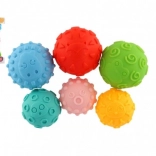 Set aus 6 sensorischen Gummibällen für Babys