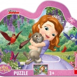 Konturpuzzle Sofia und die Tiere, 25 Teile