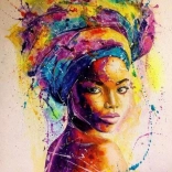 Diamantenmalerei Farbenflut 30x40 cm