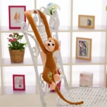 Plüschaffe mit Sound, dunkelbraun 80 cm