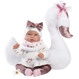 Llorens Neugeborenes realistische sprechende Puppe 44 cm mit weichem Körper