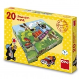 Holz-Bilderwürfel Maulwurf und Verkehr 20 Stk.