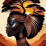 Diamantmalerei Savanne 30x40cm