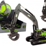 Spielzeug Kettenbagger mit Metallgreifer 1:55 schwarz-grün