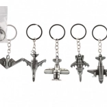 Metall-Schlüsselanhänger in Flugzeugform 5–6 cm, Mix aus Designs