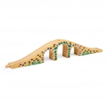 Bigjigs Rail hölzerne dreibogige Brücke für Holzeisenbahn