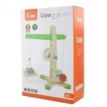 Holzkran mit Seilwinde