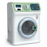 Grüne Waschmaschine mit Licht- und Soundeffekten