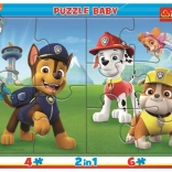 Baby-Puzzle Glückliche PAW PATROL 2-in-1, 10 Teile