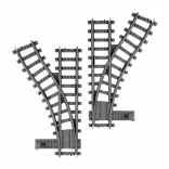 Baukasten BLOXO Weichen für Züge und Straßenbahnen RAPPA – Set 2 Stk.